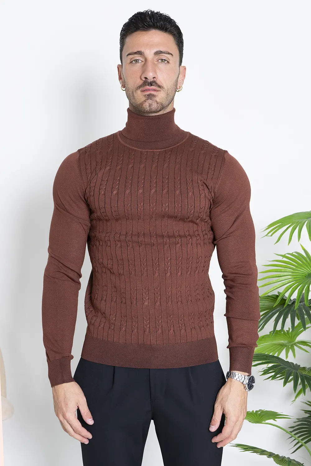 Maglia Dolcevita Uomo Trecce Art.740147