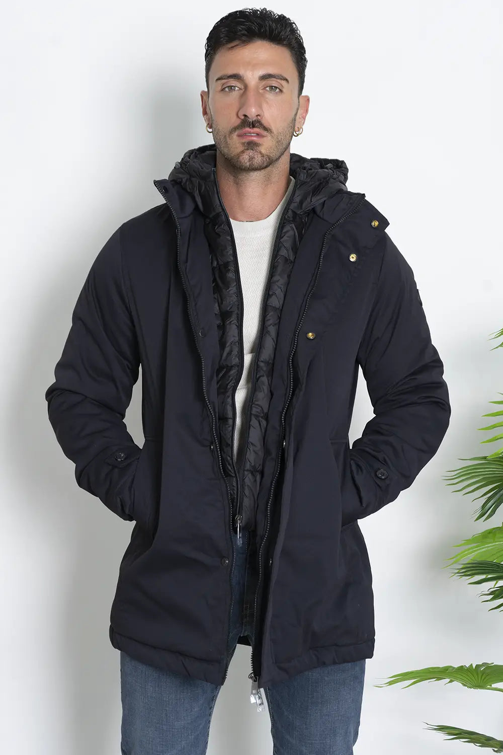 Giubbotto Uomo Parka Con Cappuccio Art.GB4084