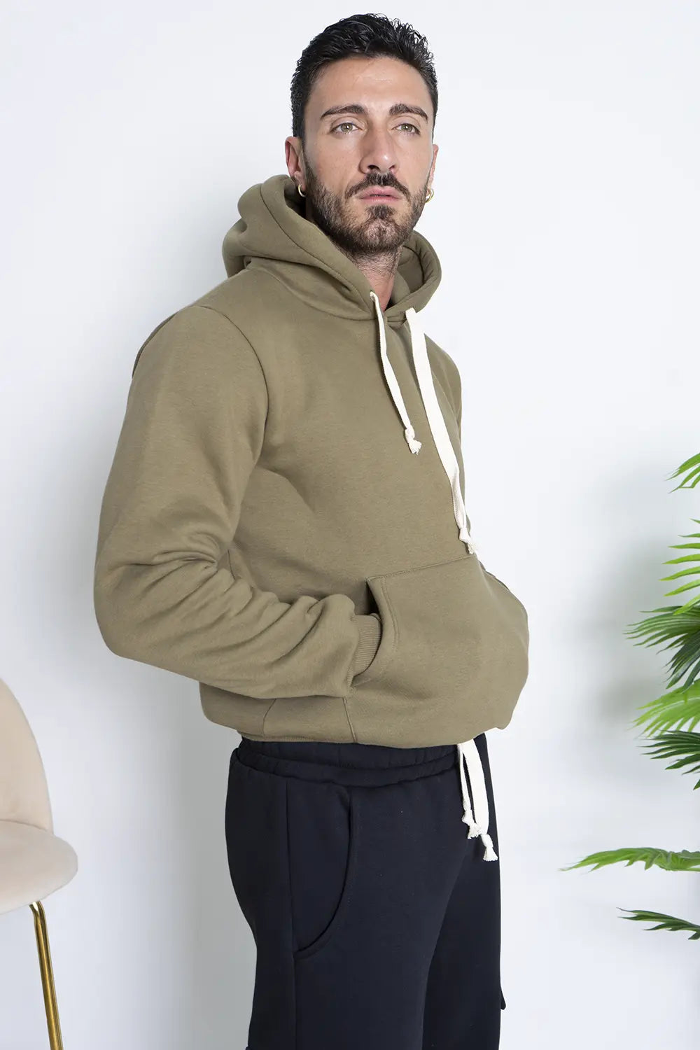 Felpa Hoodie Felpata Con Cappuccio Art.TR111