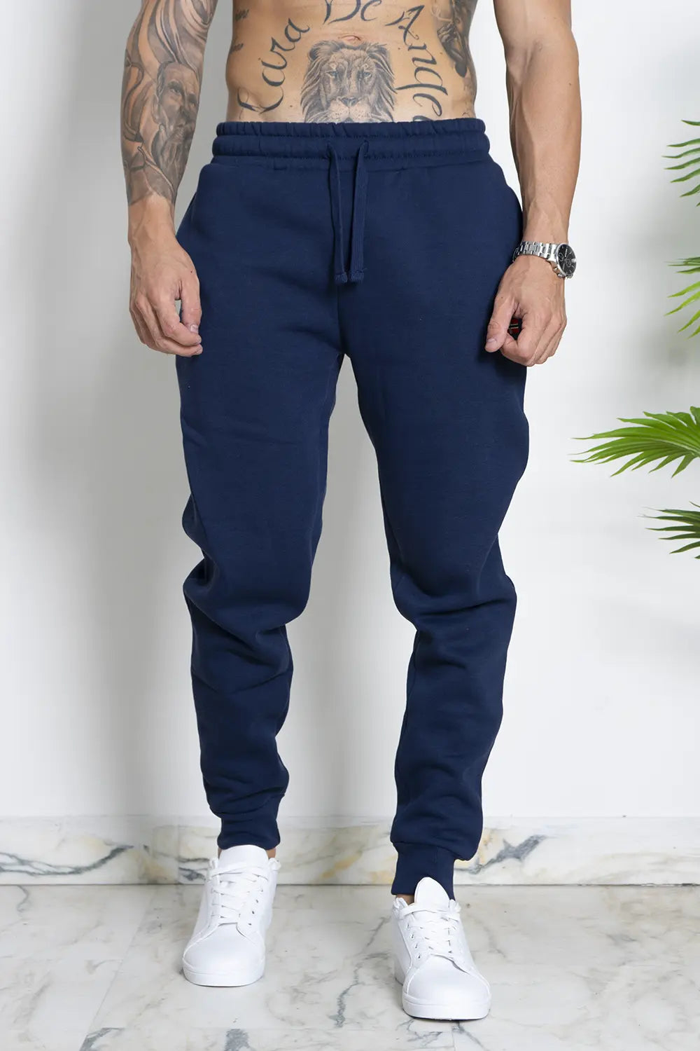 Pantalone Tuta Uomo Felpato Art.849446