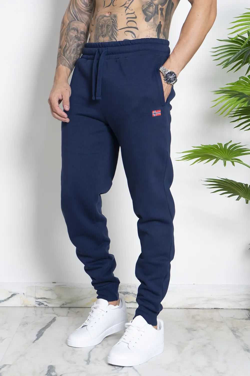 Pantalone Tuta Uomo Felpato Art.849446