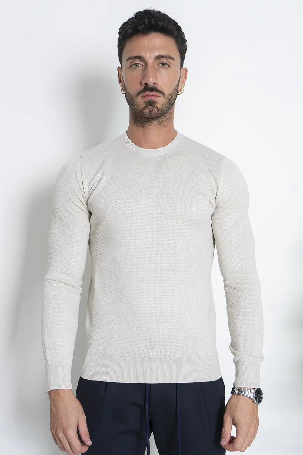 Maglia Girocollo Uomo Intarsio Art.740231