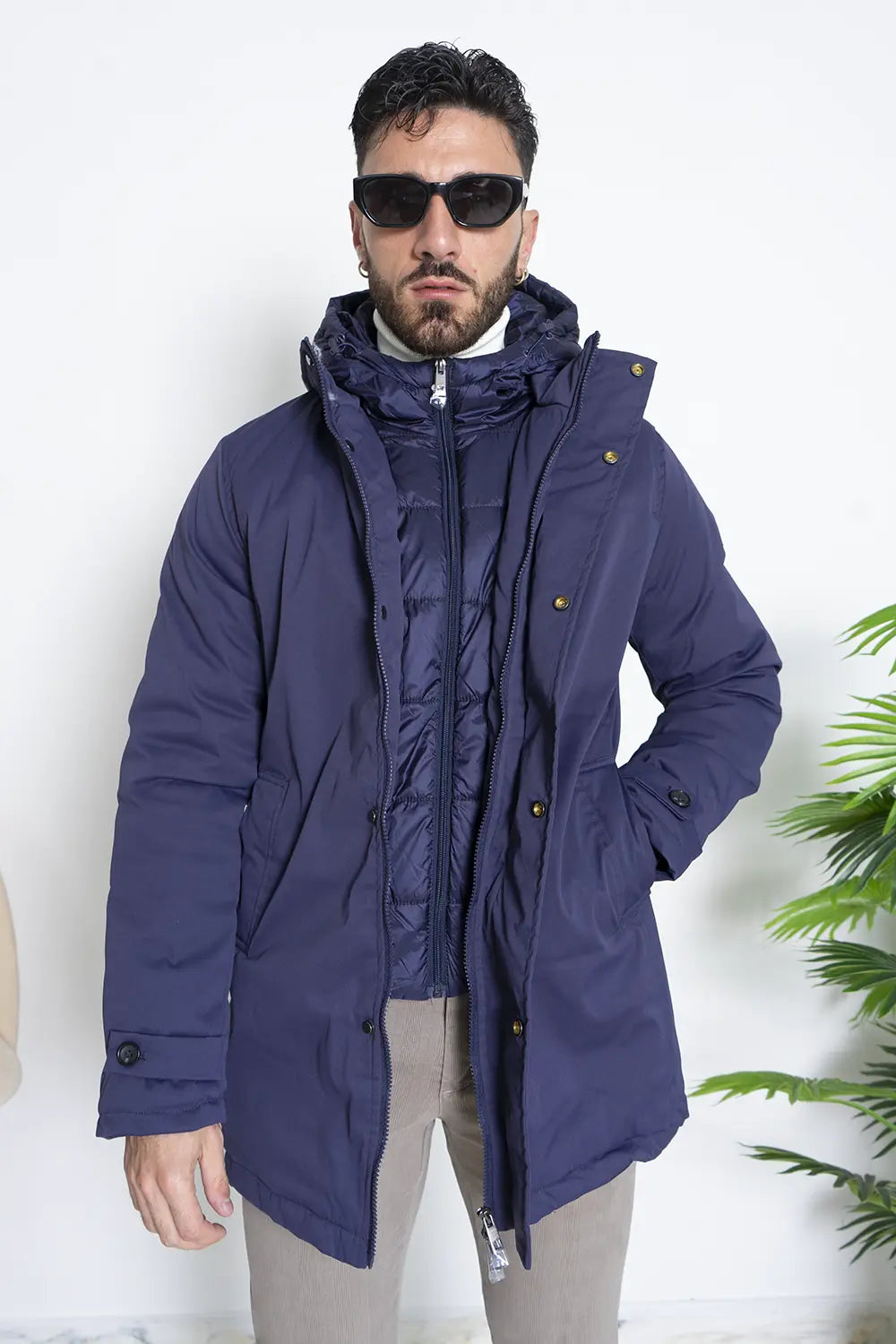 Giubbotto Uomo Parka Con Cappuccio Art.GB4084