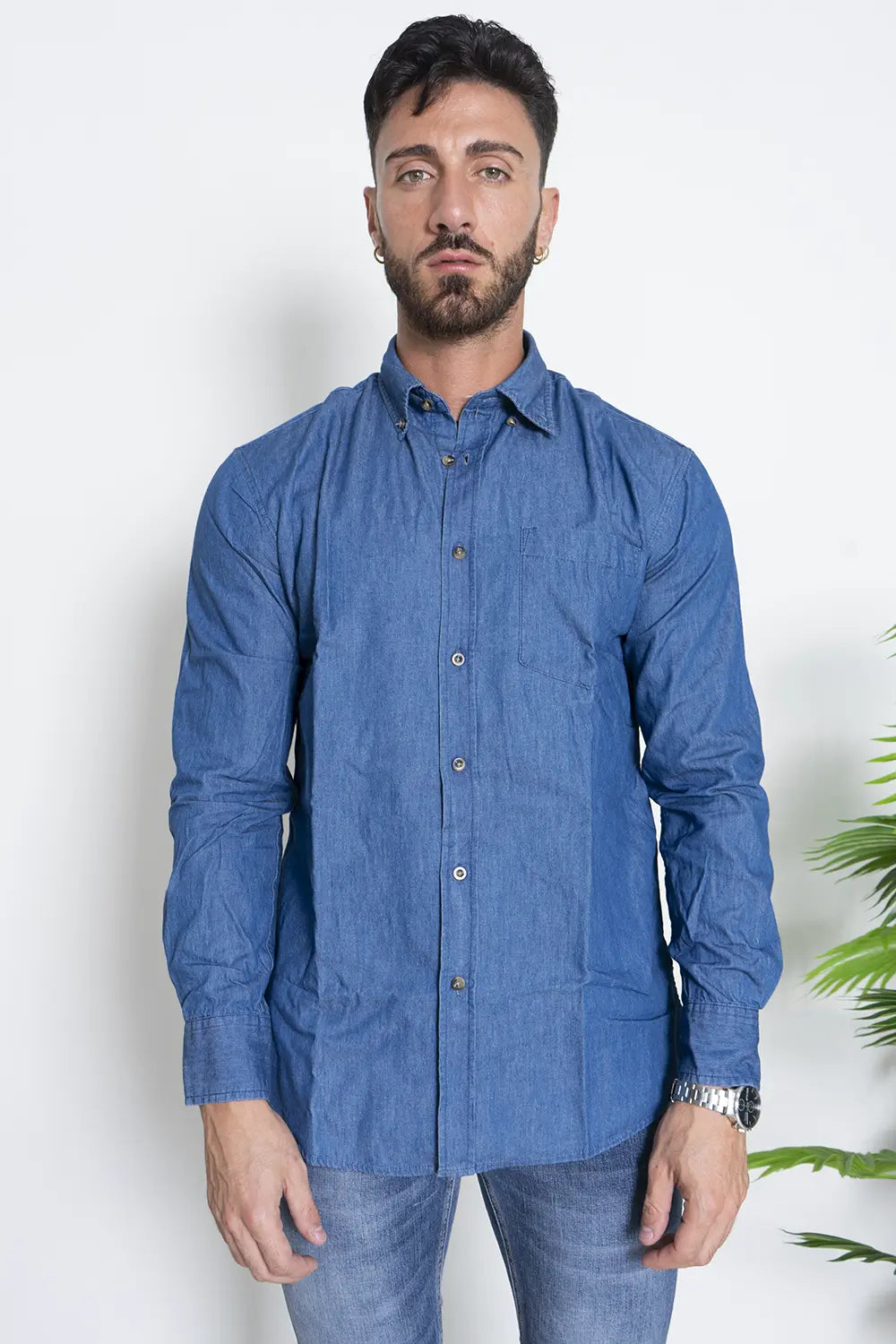 Camicia Uomo Jeans Regualr Fit Art.C75